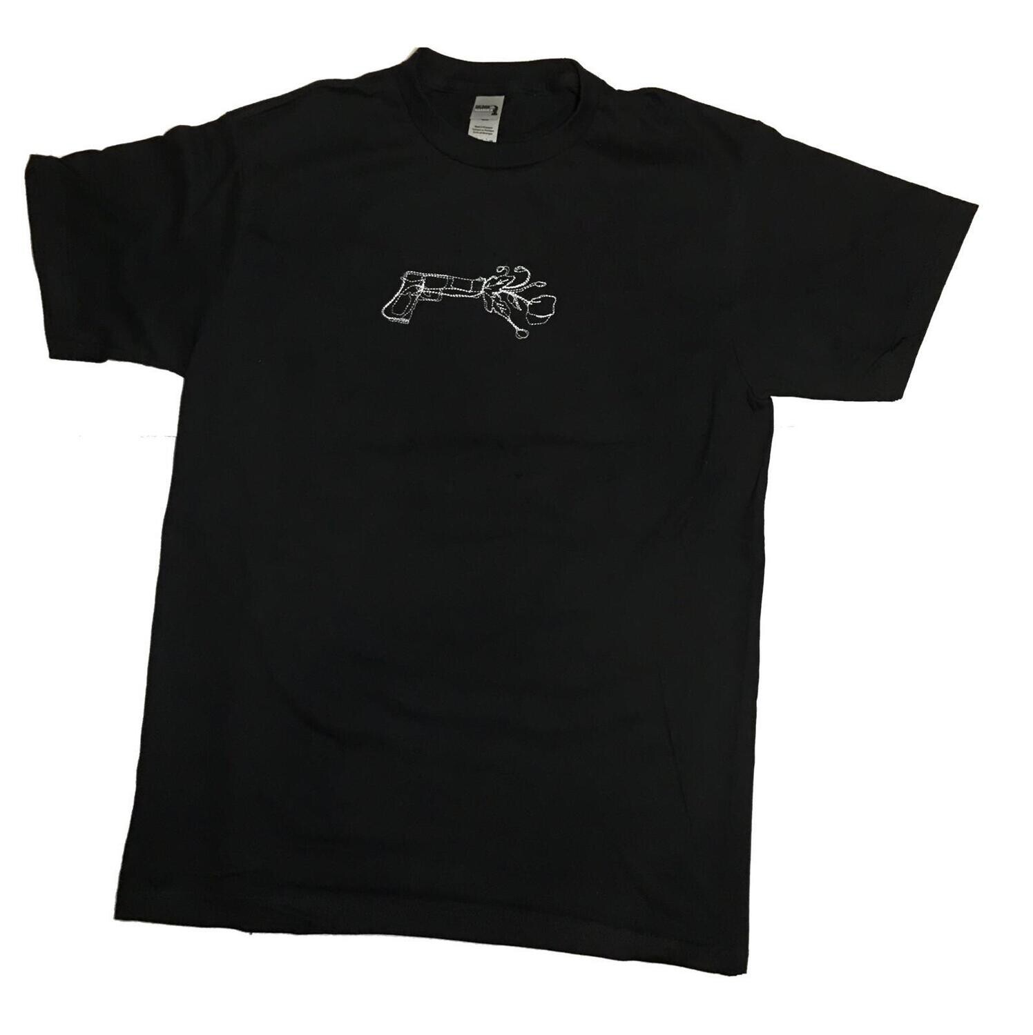 "flowers pistol" T-shirt