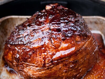 Fire-Glazed Ham for Four