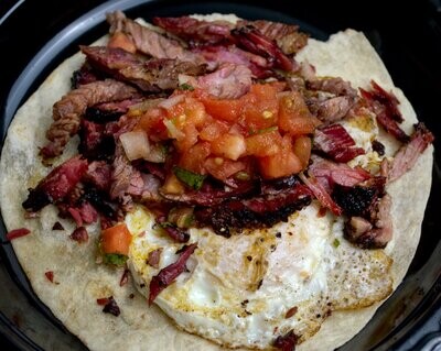Beef Brisket Breakfast Taco
