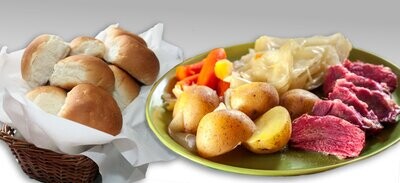 Complete Corned Beef &amp; Cabbage Dinner for One