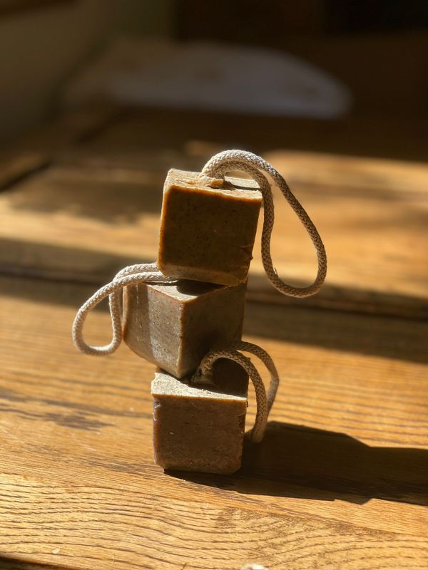 Spice of Life Soap - exfoliating soap on a rope