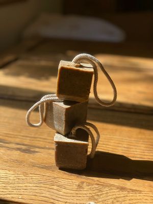 Spice of Life Soap - exfoliating soap on a rope