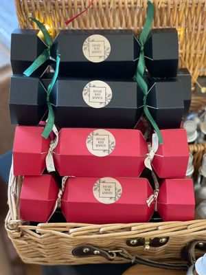 Hand cream in a Christmas cracker Hand cream in a Christmas cracker