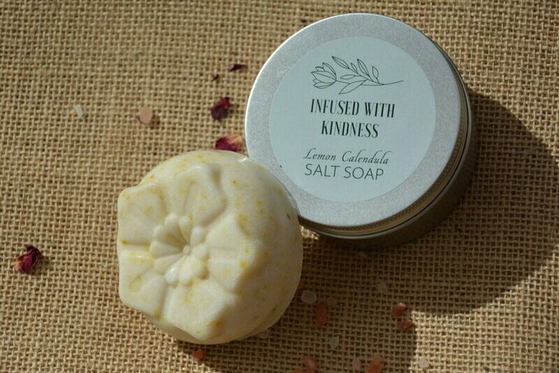 Lemon and Calendula Salt Soap