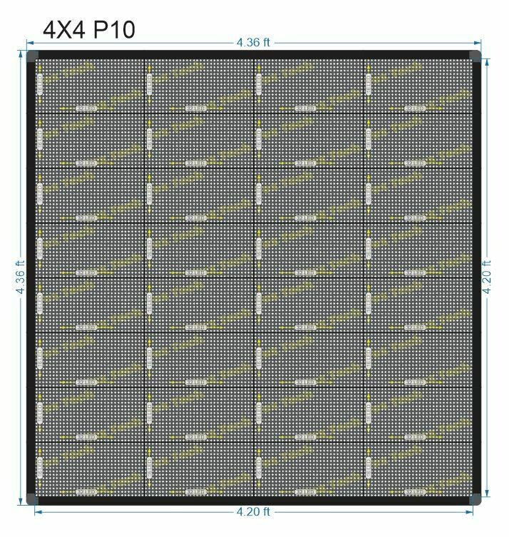 4X4 FEET P10 RGB