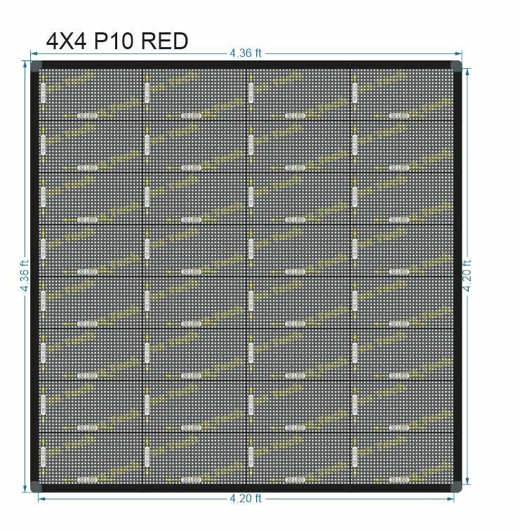 4X4 FEET P10 SINGLE COLOR