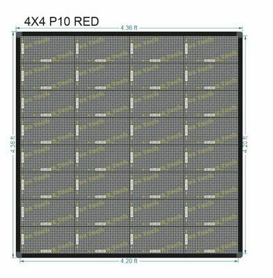 4X4 FEET P10 SINGLE COLOR