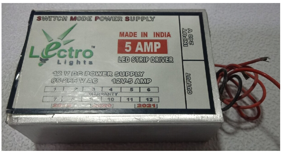 (P52) Lectro 12V 5A ALUMINIUM BODY