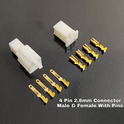 (RMCNN15) (RMCNN16) 4 PIN WHITE SET SPARE CONNECTOR PACK OF 10