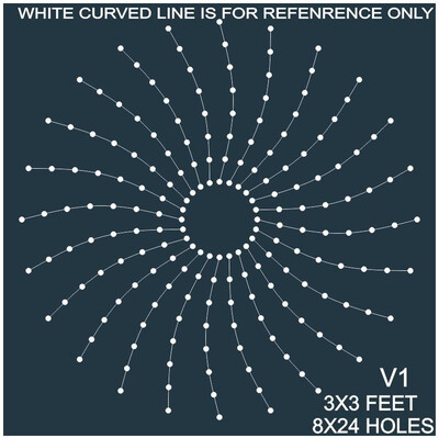 CRC41	3X3 FEET 8X24 HOLES CIRCLE POLYSHEET V1