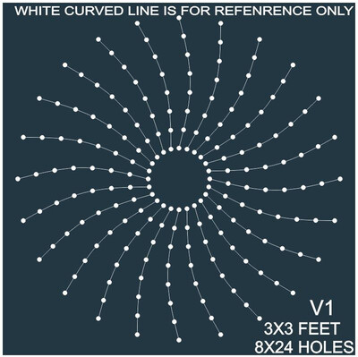 CRC41 3X3 FEET 8X24 HOLES CIRCLE POLYSHEET V1