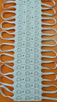 (LMS1) 12v WARM WHITE COLOR LED MODUAL SET OF 3LED,20 MODUAL PER STRAP