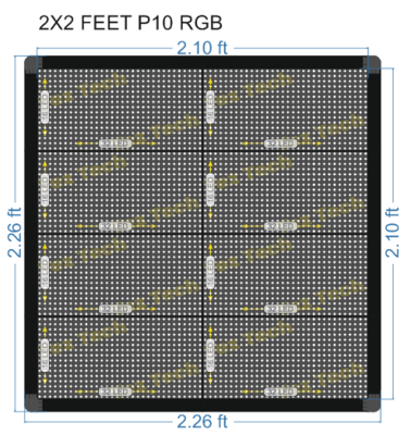 2X2 FEET P10 RGB