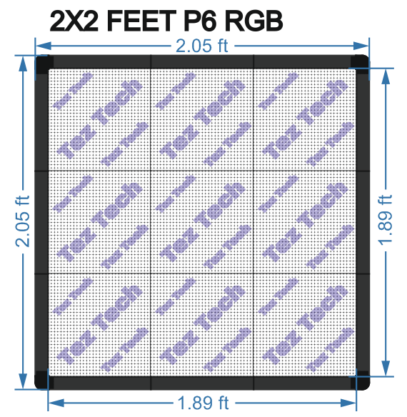 2X2 FEET P6 RGB