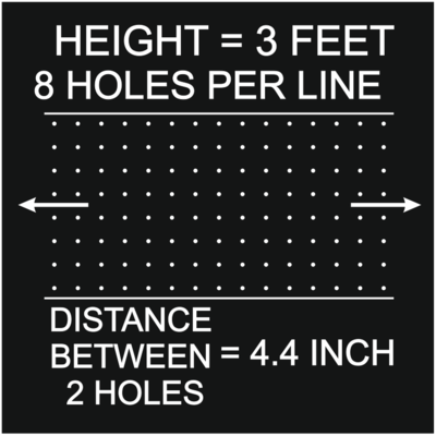 3FEET___8 HOLE PER LINE