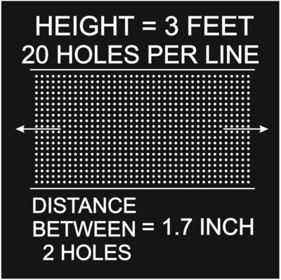 3FEET___20 HOLES PER LINE