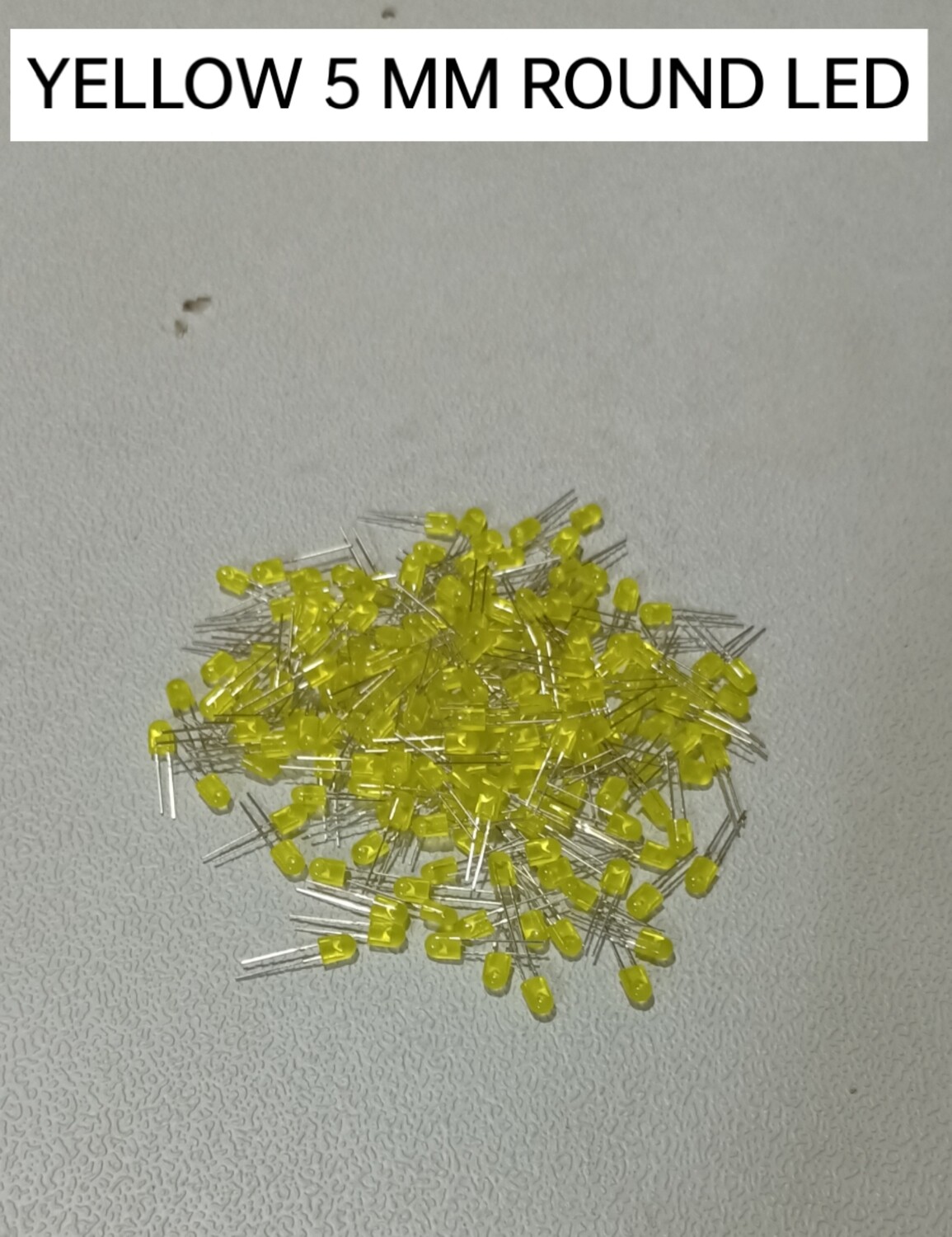 (LD35)  YELLOW 5 MM ROUND LED PACK OF 10