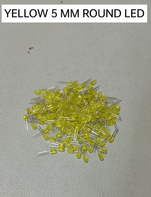 (LD35)  YELLOW 5 MM ROUND LED PACK OF 10