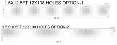 SCR78 1.5X13.5 FEET 12X108 HOLES SCREEN TOTAL HOLES=1296