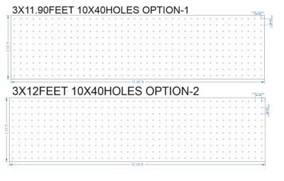 SCR406	 3X12 FEET 10X40 HOLES SCREEN TOTAL HOLES=400