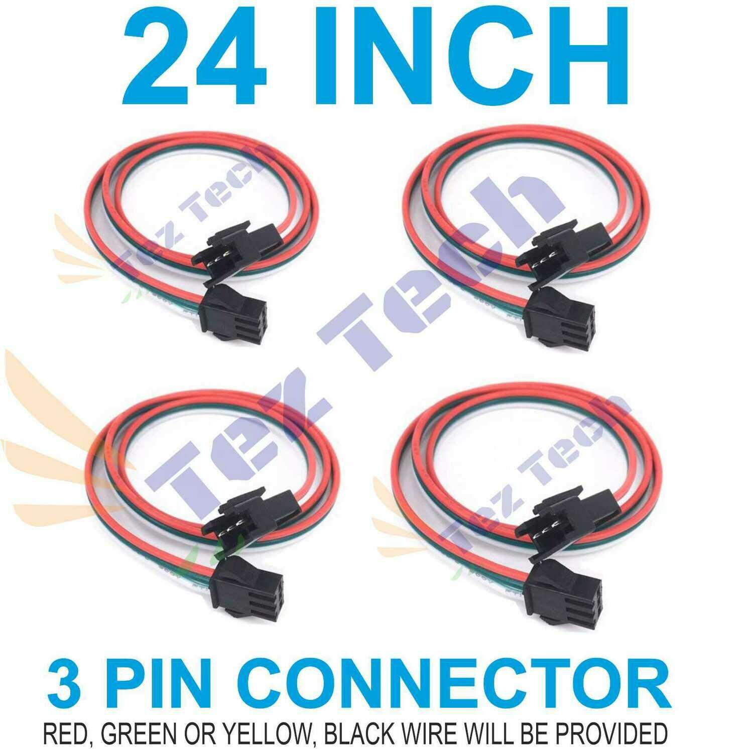(RMCNN53) 24 INCH MALE-FEMALE 3 PIN CONNECTOR