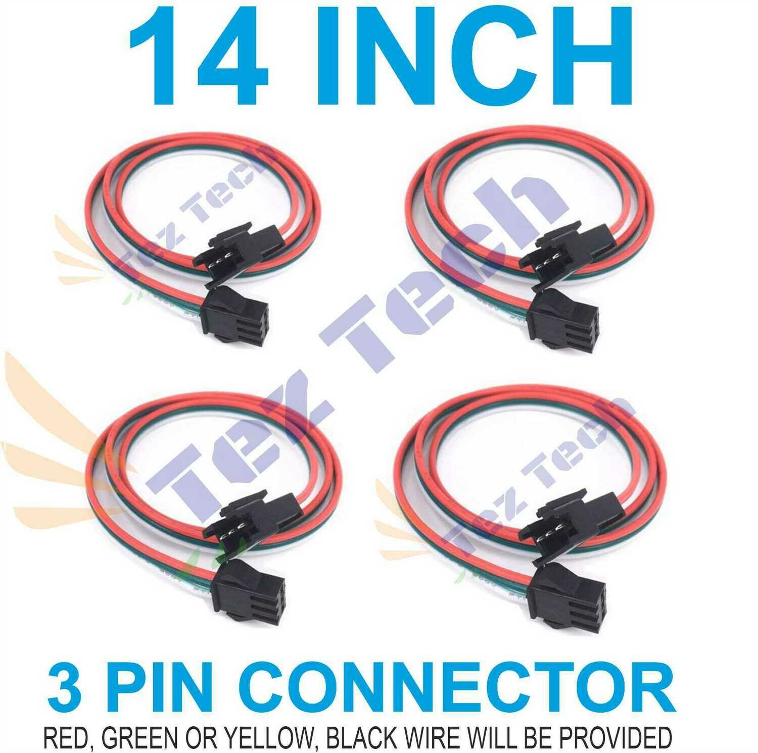 (RMCNN51) 14 INCH MALE-FEMALE 3 PIN CONNECTOR