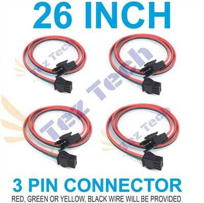 (RMCNN54) 26 INCH MALE-FEMALE 3 PIN CONNECTOR