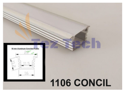 (2 METER) 1106 CONCIL LED ALUMINIUM PROFILE