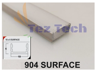 (2 METER)  904 SURFACE  LED ALUMINIUM PROFILE
