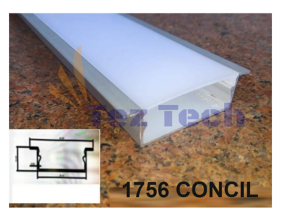 (2 METER) 1756 CONCIL LED ALUMINIMUM PROFILE