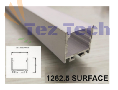 (2 METER) 1262.5 SURFACE  LED ALUMINIUM PROFILE