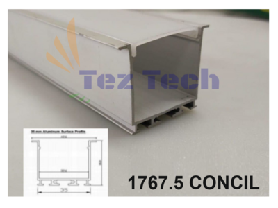 (2 METER) 1767.5 CONCIL LED ALUMINIUM PROFILE