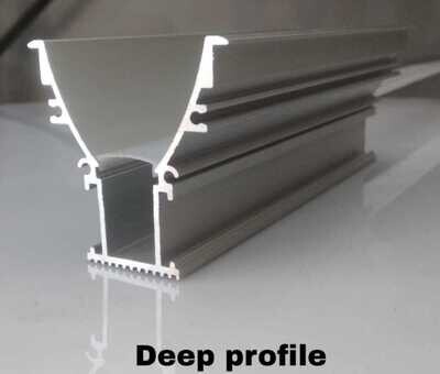 (2 METER) DEEP PROFILE LED ALUMINIUM PROFILE