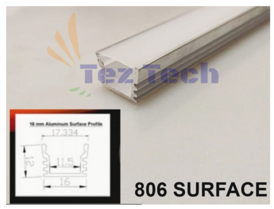 (2 METER) 806 SURFACE LED ALUMINIUM PROFILE