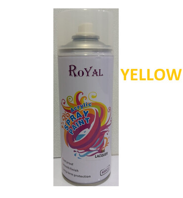 YELLOW ACRYLIC SPRAY PAINT