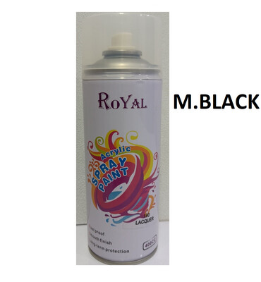 METALIC BLACK ACRYLIC SPRAY PAINT