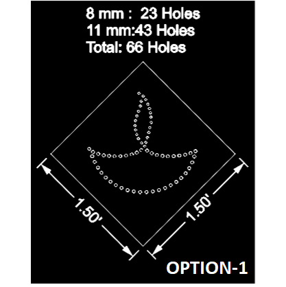 15M3 DIPAK 1.5X1.5 FEET 66 HOLES, SHEET: SHEET OPTION-1