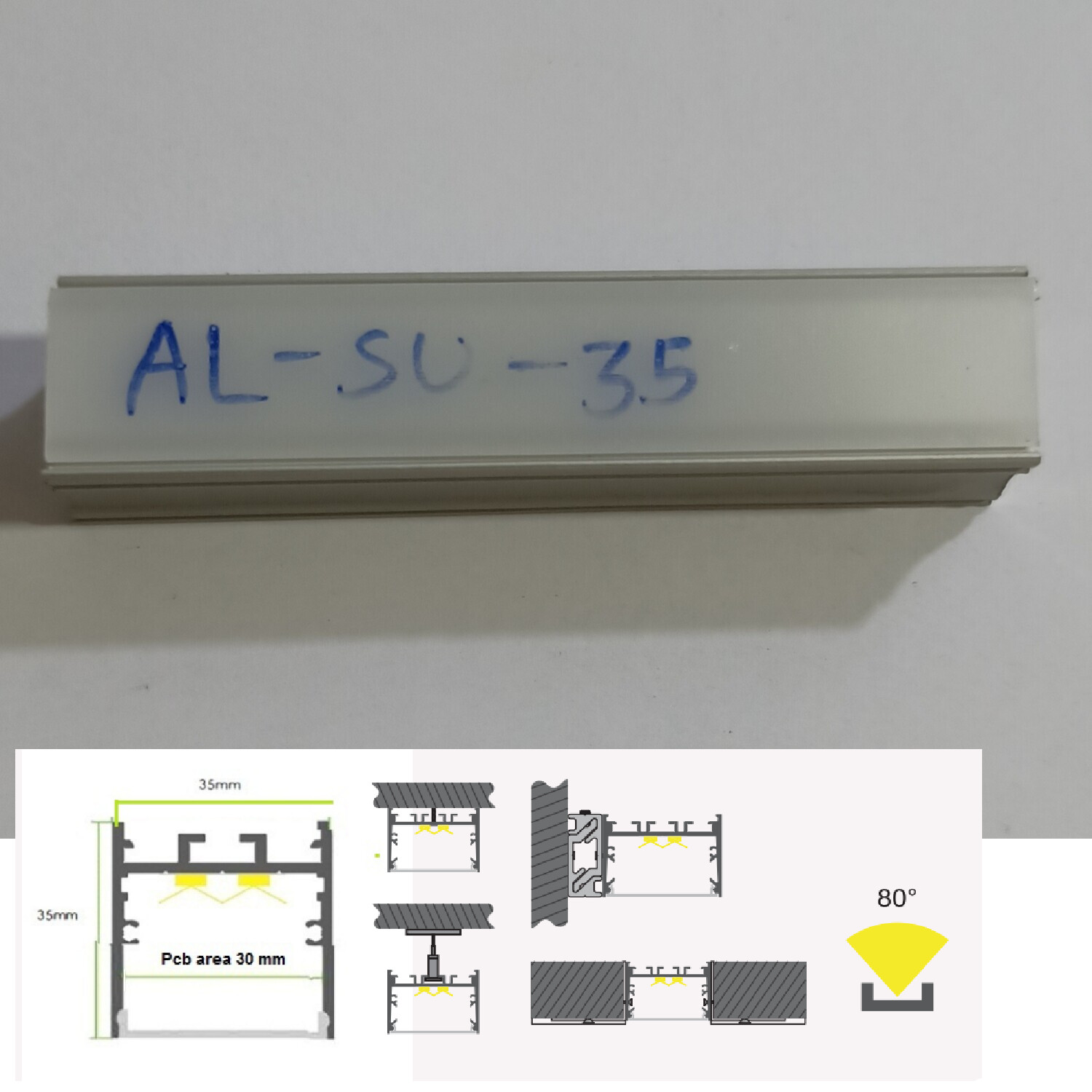 AL-SU-35 LED ALUMINIUM PROFILE