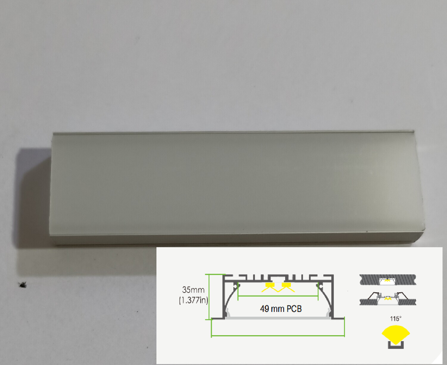 AL-IN-D-50 LED ALUMINIUM PROFILE