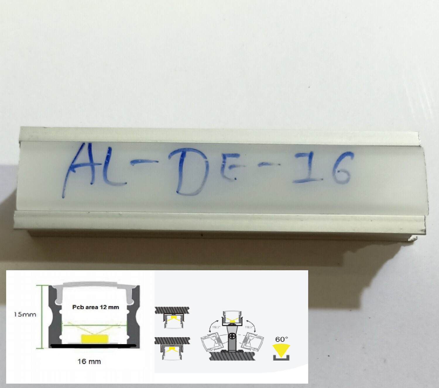 AL-DE-16 LED ALUMINIUM PROFILE