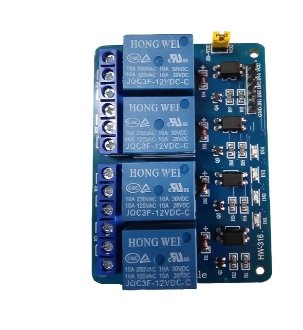 (MS28) 12 V  4 channel relay