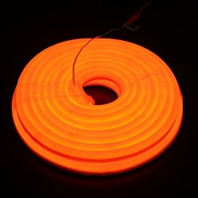 (NNS8) 12V ORANGE NEON  STRIP 5 METER