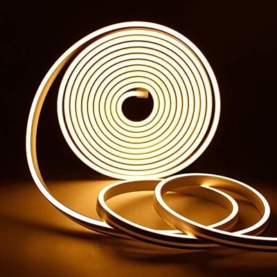 (NNS10) 12V WARM WHITE NEON  STRIP 5 METER