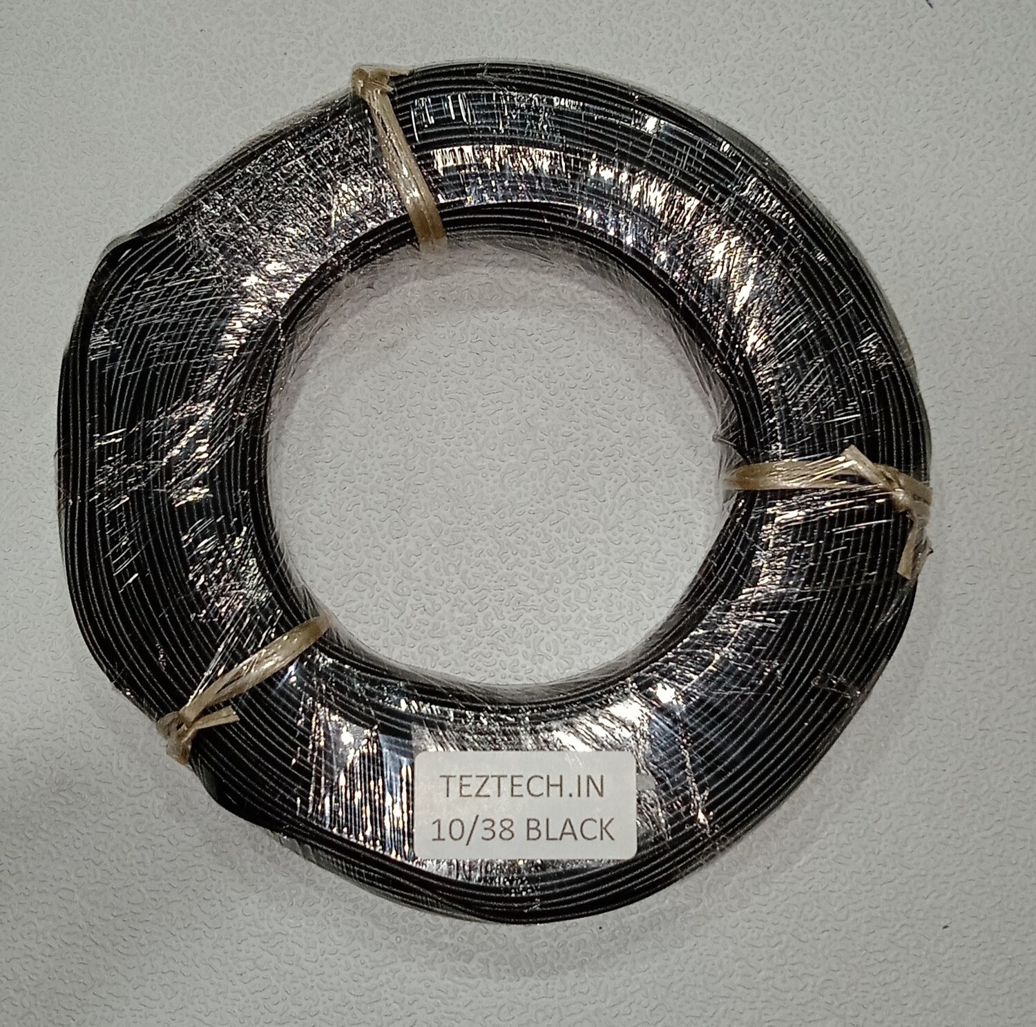 (CW12) 10/38 BLACK WIRE 100 METER COIL