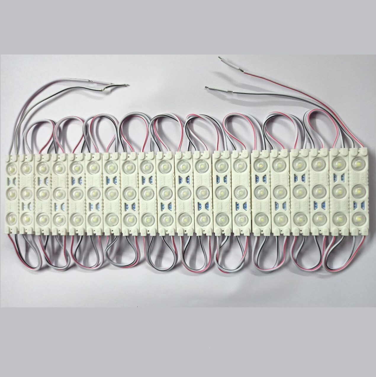(LMS2) 12v WHITE COLOR LED MODUAL SET OF 3LED,20 MODUAL PER STRAP