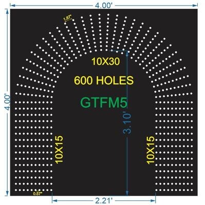 GTFM5 GATE FOR MURTI 4X4 FEET 600 HOLES 10 LED PER LINE