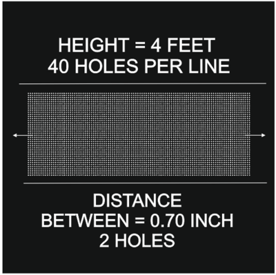 4FEET___40 HOLES PER LINE