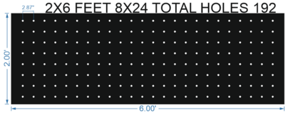 SCR355	2X6 FEET 8X24 HOLES SCREEN TOTAL HOLES=192