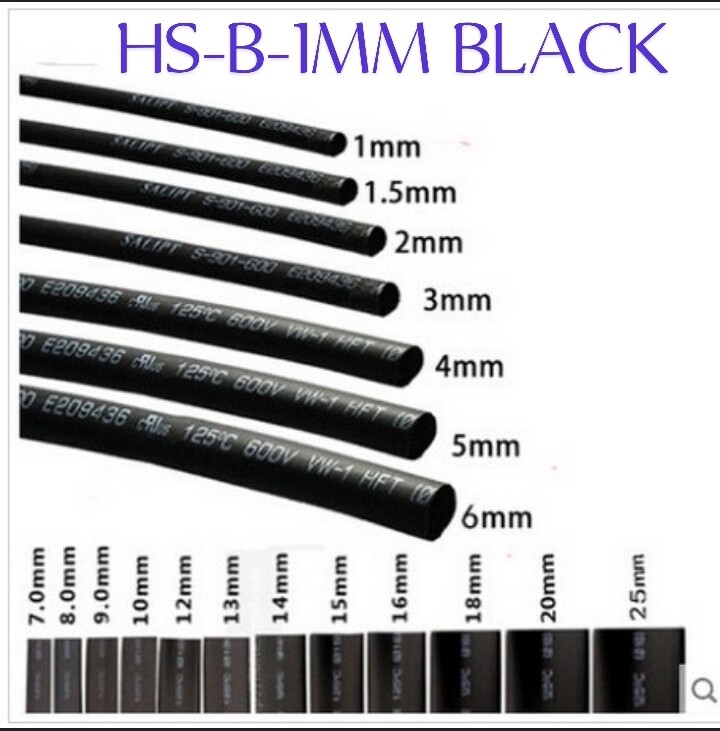 (HS18) HS-B-1 MM BLACK 10 METER