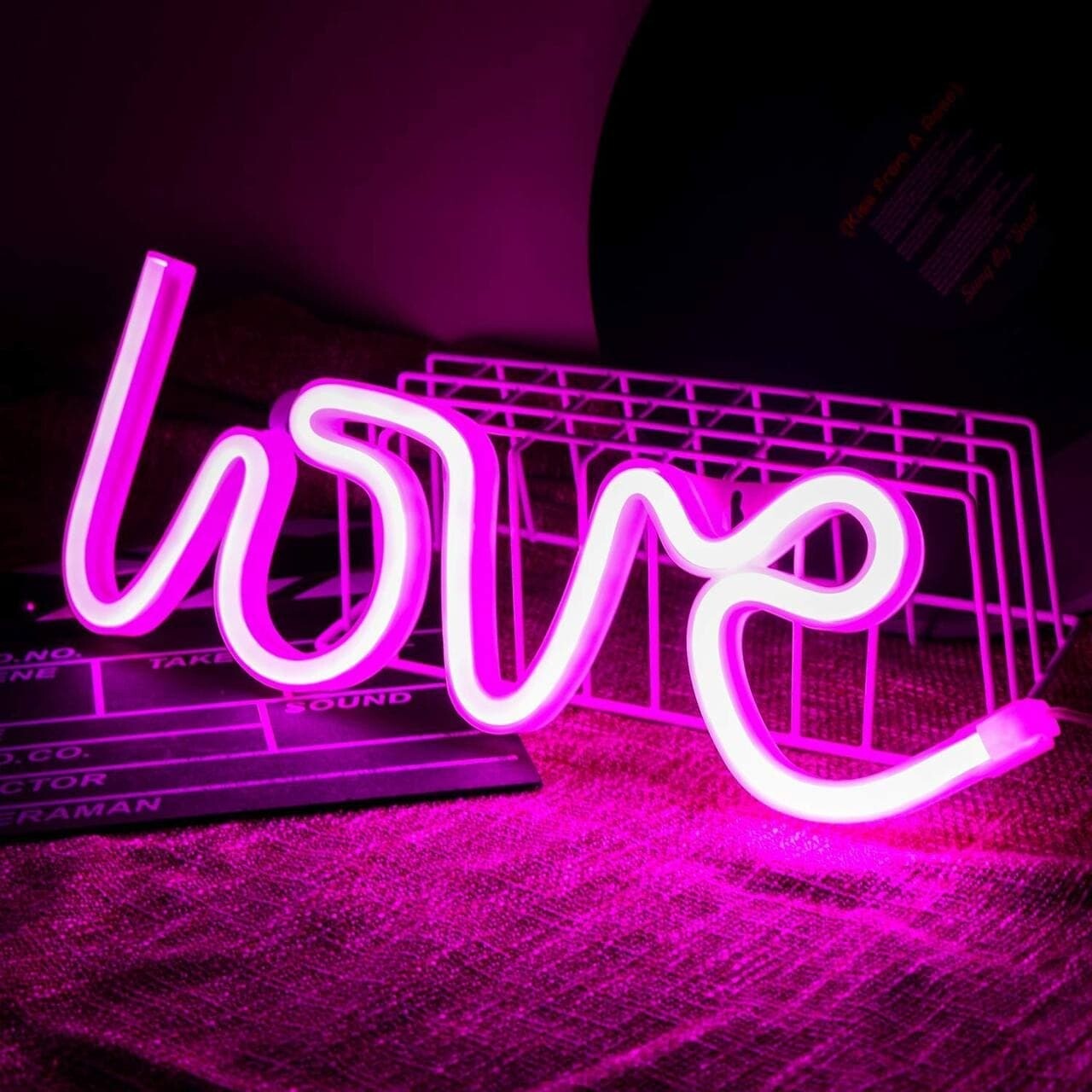 (OFMP28) Neon strip  love style light  bhm01